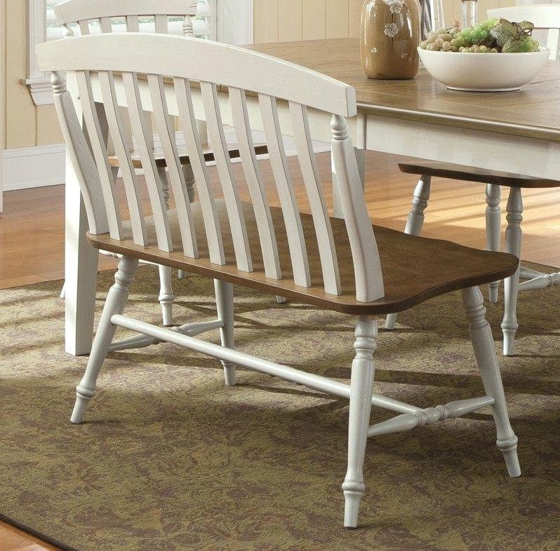 Bench With Back For Dining Tables With Most Recent 51 Gallery Dining Table Bench With Back Ideas (Photo 6 of 20)