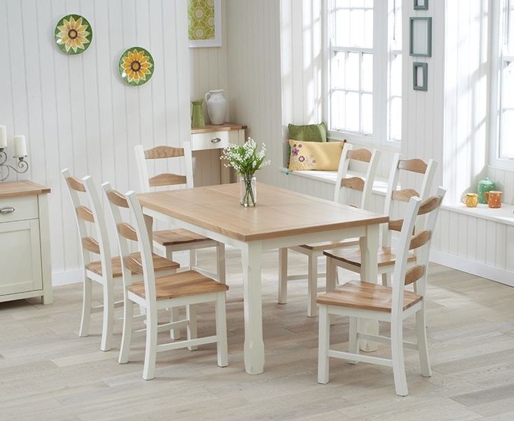 Best And Newest Buy The Somerset 150cm Oak And Cream Dining Table With Chairs At Oak Pertaining To Cream And Oak Dining Tables (Photo 1 of 20)