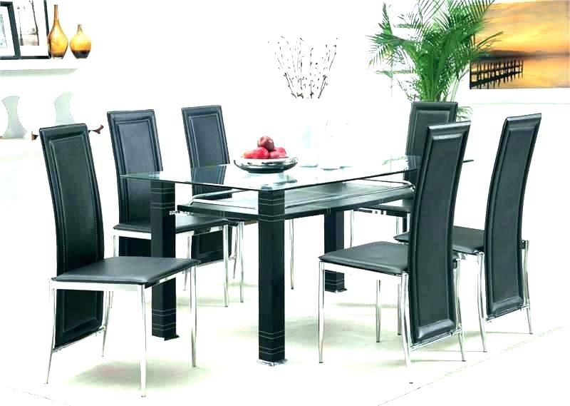 Best And Newest Round Dining Table Set For 6 6 Chair Dining Table Set Glass Top With Regard To Glass Dining Tables 6 Chairs (Photo 11 of 20)