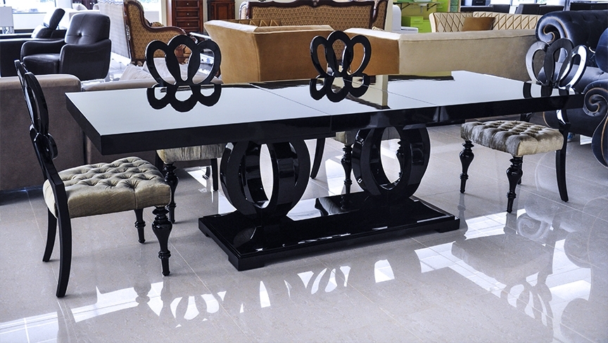 Black Dining Tables Regarding Well Known Product Printer Friendly Page (View 7 of 20)