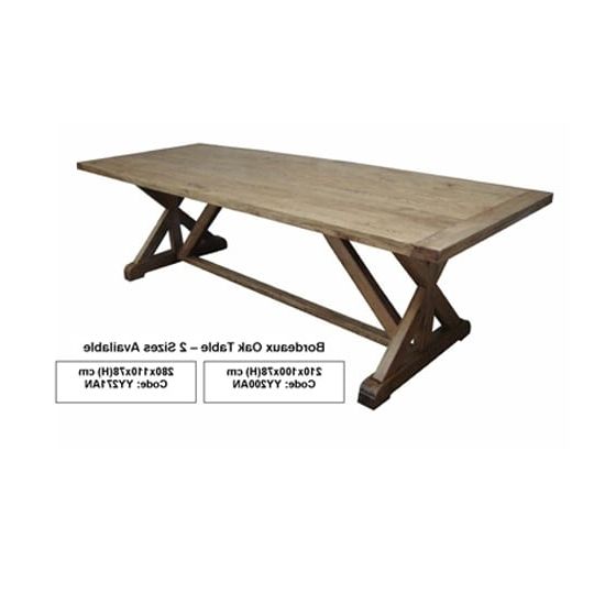 Bordeaux Dining Tables Within Most Recent Bordeaux Oak Dining Table – Insideout (View 12 of 20)