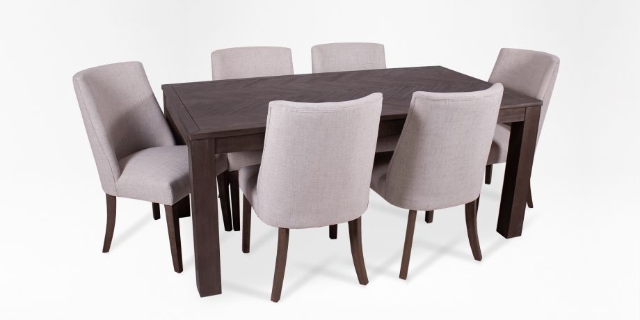 Boston Dining Table + 2 Palace Dining Chair (grey) + 2 Boston With Regard To Most Up To Date Mayfair Dining Tables (View 17 of 20)