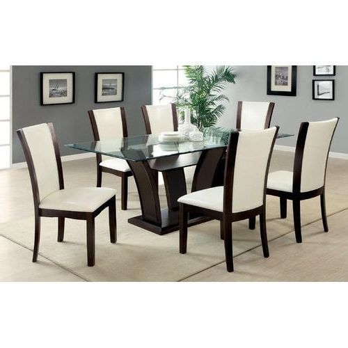 Brown, White 6 Seater Modern Dining Table, Rs 20000 /set (View 1 of 20)