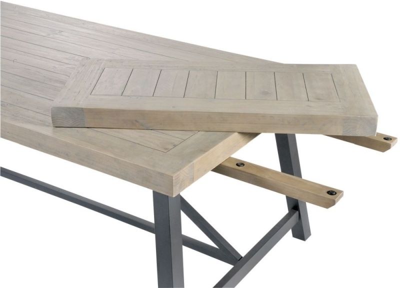 Buy Liddle Industrial Reclaimed Wood Extending Dining Table Online For Most Current Cheap Reclaimed Wood Dining Tables (View 13 of 20)