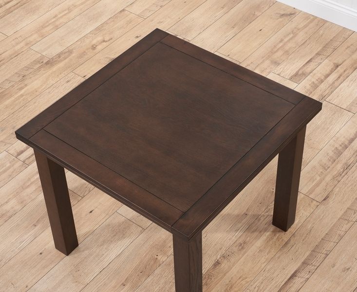 Buy Mark Harris Sandringham Solid Dark Oak Dining Table – 90cm Intended For Well Liked Solid Dark Wood Dining Tables (View 19 of 20)