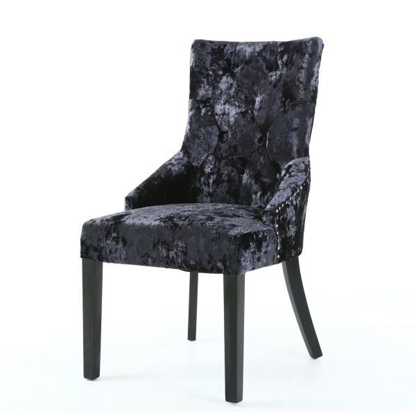 Chester Dining Chairs Within 2017 Pair Of Chester Premium Crushed Velvet Dining Chairs (View 8 of 20)