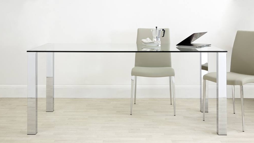 Featured Photo of 2025 Best of Chrome Glass Dining Tables
