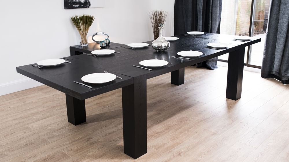 Featured Photo of 20 Collection of Black Extending Dining Tables