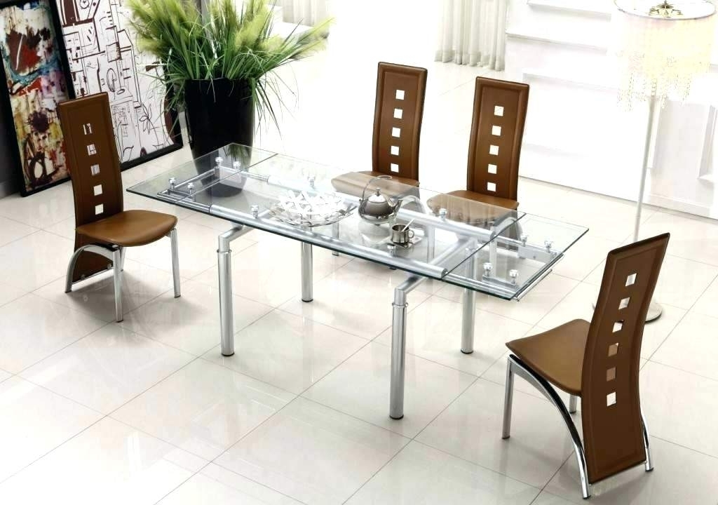 Contemporary Dining Sets In Most Recently Released Round Glass Dining Table Set Modern – Modern Computer Desk (Photo 19 of 20)