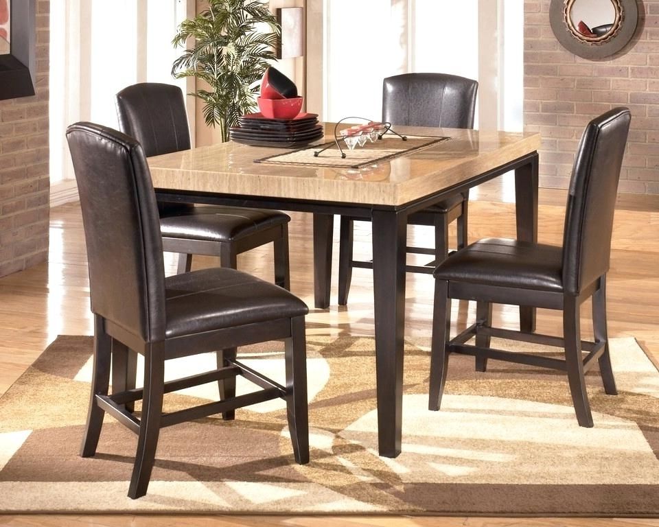 Counter Height Dining Room Table And Chairs Bar High Dining Table Throughout Most Current Hyland 5 Piece Counter Sets With Bench (View 11 of 20)