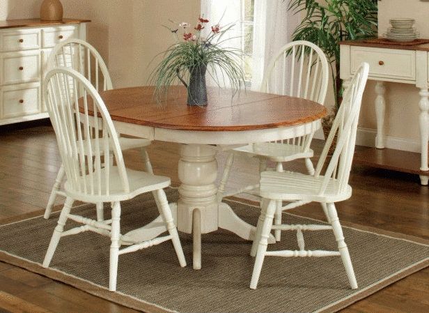 Country Marketplace – Solid Birch 42" Round Single Pedestal Table Within Most Recently Released Helms Round Dining Tables (View 2 of 20)