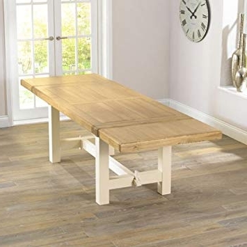 Cream And Wood Dining Tables Throughout Favorite Solid Oak Extendable Dining Table – Extending Table For Family (View 10 of 20)