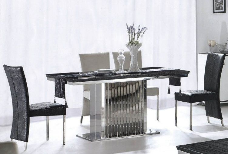 Ct845 8 Seater Marble Dining Table Cross Leg Queen Anne Table Legs In Favorite Black 8 Seater Dining Tables (Photo 9 of 20)