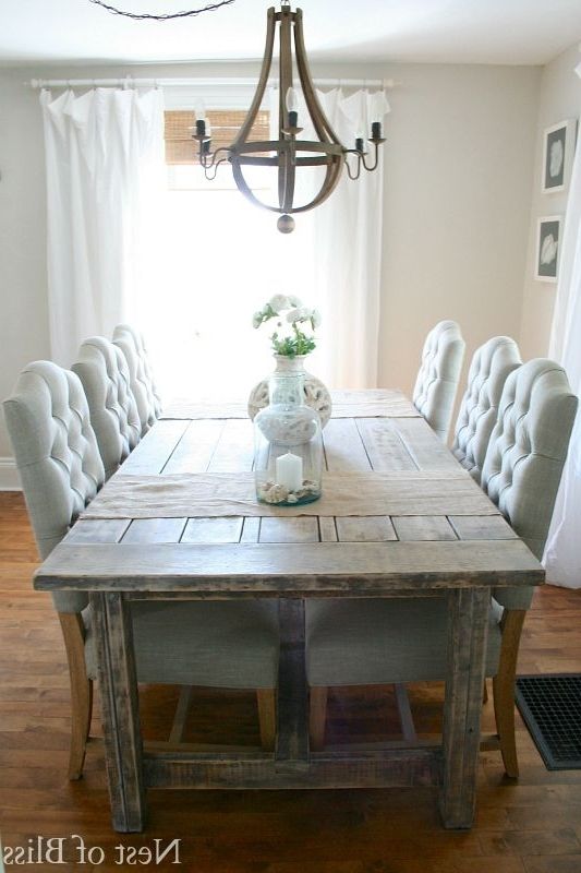 Current 13. Nice Farmhouse Dining Table And Chairs 25 Best Farmhouse Dining Regarding Farm Dining Tables (Photo 8 of 20)