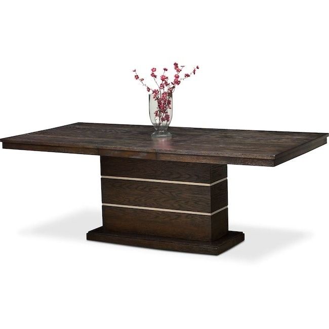 Current Gavin Pedestal Table – Brownstone (View 8 of 20)