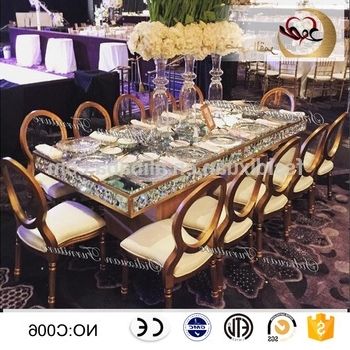 Current Mirror Glass Dining Tables With Modern Dining Furniture Mirror Glass Top Hotel Tables – Buy Modern (Photo 12 of 20)