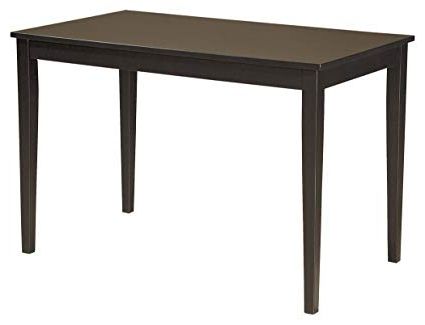 Dark Dining Room Tables For Famous Amazon – Ashley Furniture Signature Design – Kimonte Dining Room (View 16 of 20)
