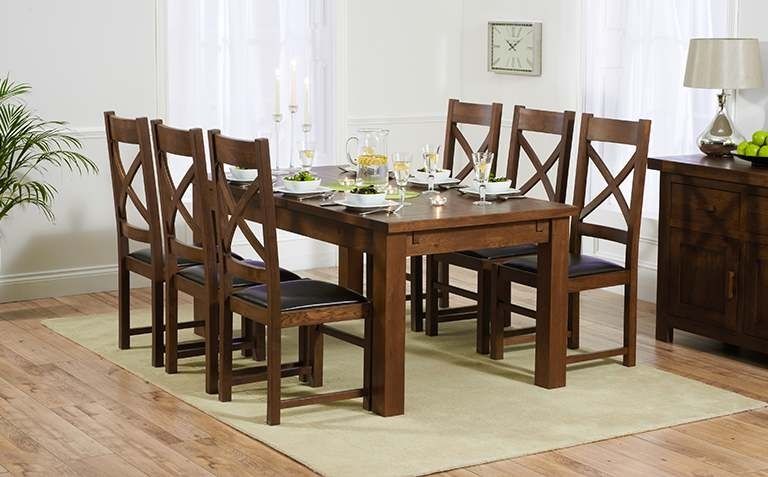 Dark Wood Dining Table Sets (View 8 of 20)