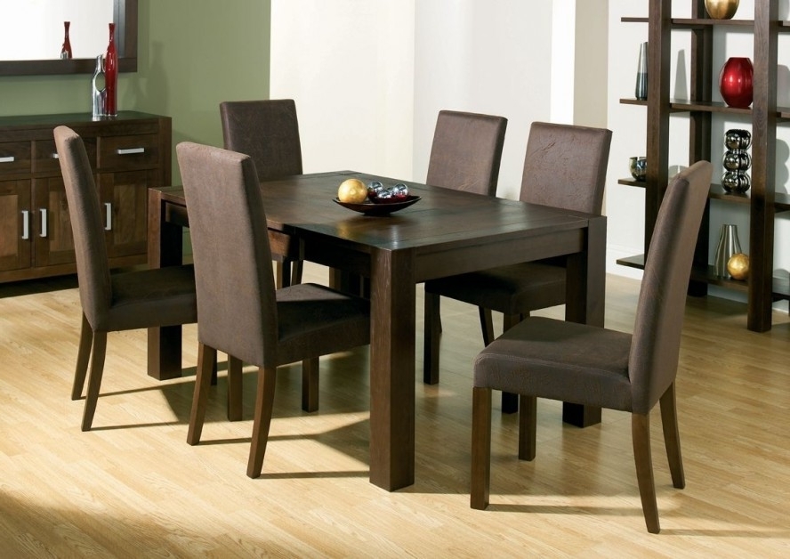 Dark Wood Dining Tables And Chairs Intended For Well Known Dining Room Handcrafted Wooden Dining Tables Dark Wood Dining Table (View 13 of 20)