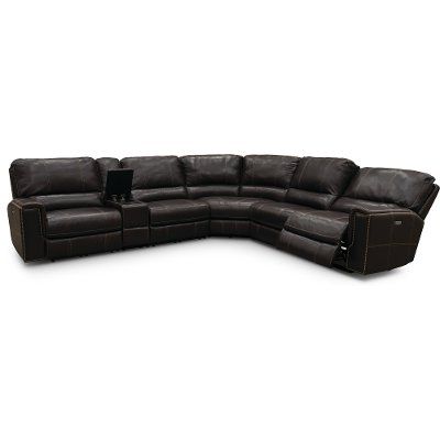 Denali Charcoal Grey 6 Piece Reclining Sectionals With 2 Power Headrests Inside Preferred Charcoal Gray 6 Piece Power Reclining Sectional Sofa – Salinger (View 13 of 15)
