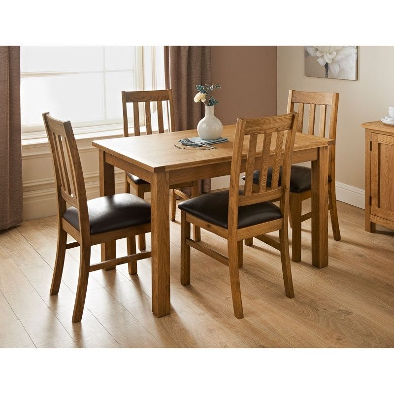 Dining Furniture – B&m With Regard To Most Recent Oak Dining Tables Sets (Photo 8 of 20)