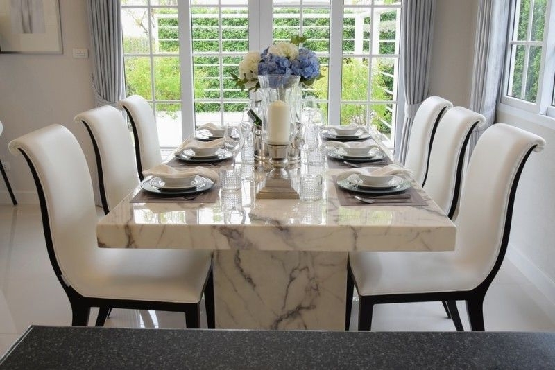 Featured Photo of  Best 20+ of Marble Dining Tables Sets