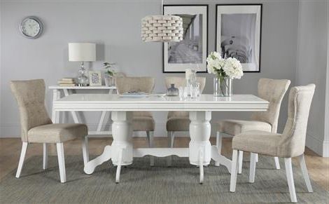 Dining Table & 6 Chairs – 6 Seater Dining Tables & Chairs Throughout Recent White Dining Suites (View 1 of 20)