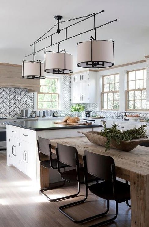 Dining Table Next To Kitchen Island Design Ideas Throughout Widely Used Next White Dining Tables (View 11 of 20)