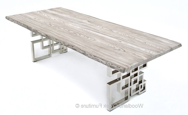 Dining Table With Modern Geometric Base, Contemporary Pertaining To Fashionable Contemporary Base Dining Tables (Photo 1 of 20)