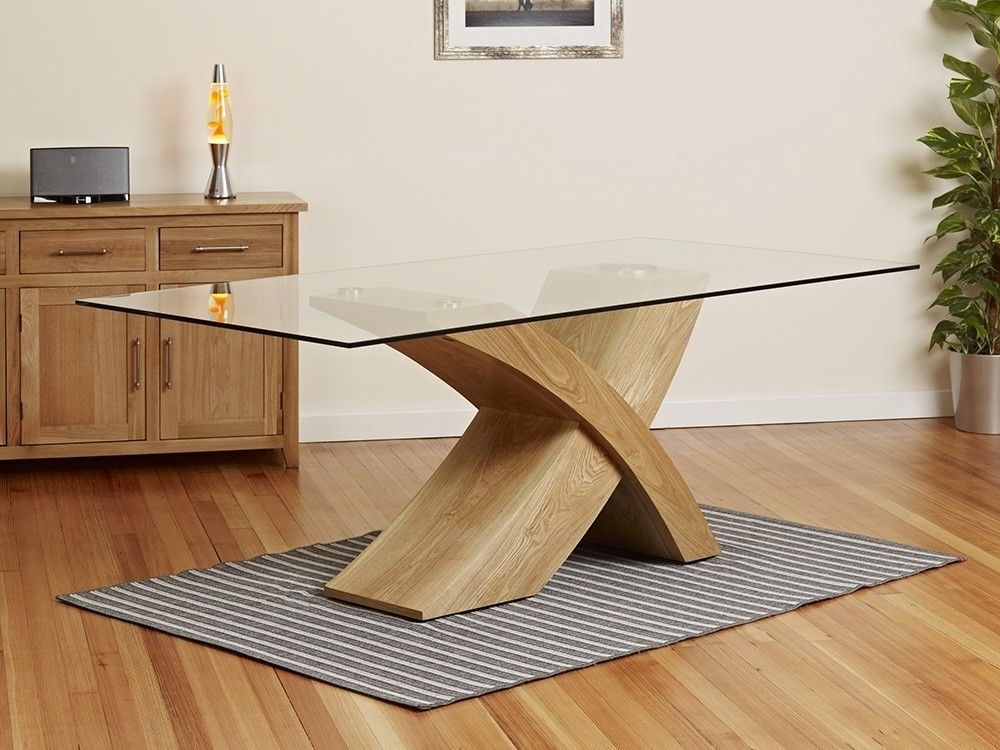 Featured Photo of 20 Best Collection of Oak Glass Dining Tables