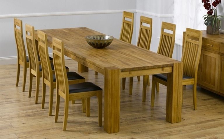 Dining Tables For Eight Within 2018 Oak Dining Table Sets (Photo 1 of 20)