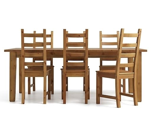 Dining Tables For Six Regarding Most Recent 6 Seater Dining Table & Chairs (Photo 1 of 20)