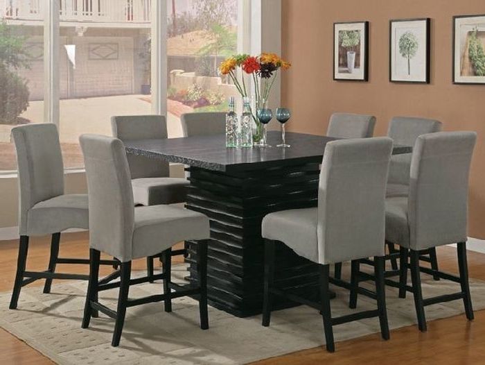 Dining Tables Set For 8 With Well Liked 9. Nice Dining Room Table For 8 43 Round Kitchen And Chairs High Top (Photo 10 of 20)