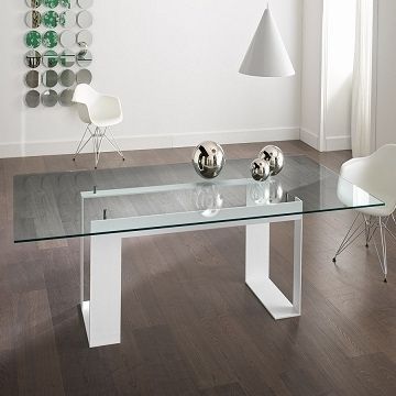 Featured Photo of The Best Ina Matte Black 60 Inch Counter Tables with Frosted Glass