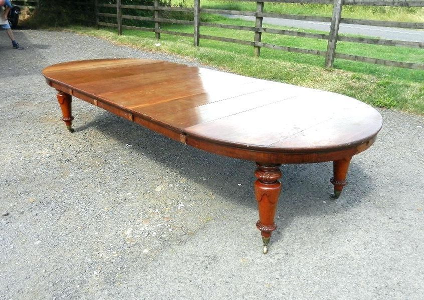 Extendable Dining Table Seats 14 Antique Round Extending Table Large Regarding Favorite Extending Dining Tables With 14 Seats (View 19 of 20)