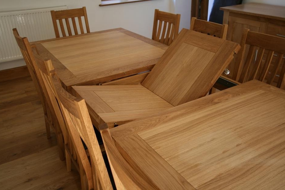 Extending Oak Dining Tables Regarding Oak Extending Dining Tables And Chairs (View 10 of 20)