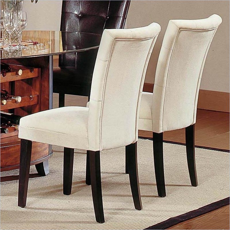 Fabric Covered Dining Chairs Pertaining To Famous Fabric Covered Dining Chairs (Photo 1 of 20)