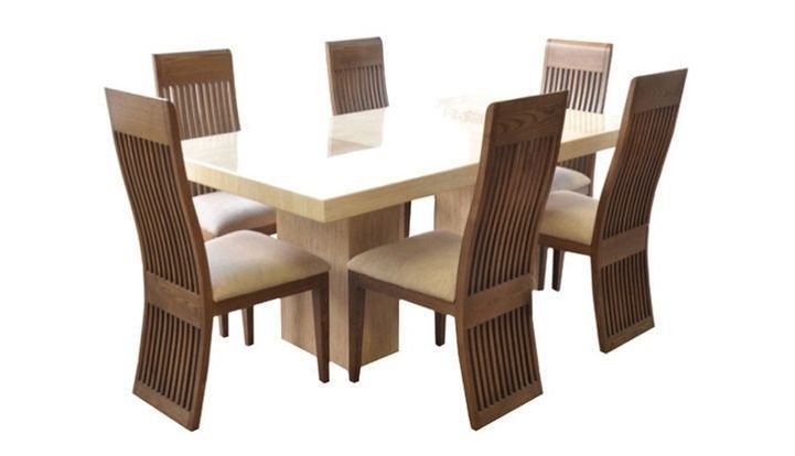 Fabulous Marble 1.8m Dining Table And 6 Chairs. Currently £1995 At Intended For Favorite Scs Dining Furniture (Photo 3 of 20)