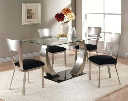 Famous Glass Top Rectangular Dining Table – Bienmaigrir Pertaining To Rectangular Dining Tables Sets (View 11 of 20)