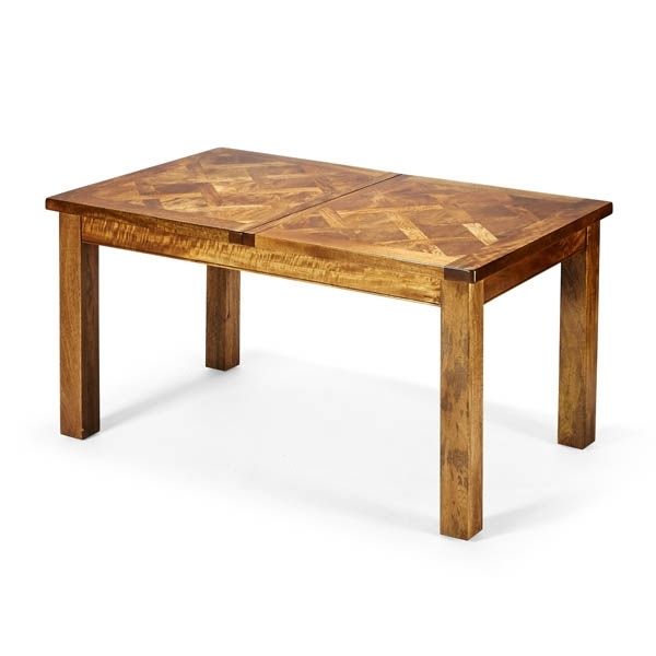 Fashionable Bellagio Parquetry Extension 150cm Table Pertaining To Bellagio Dining Tables (View 15 of 20)