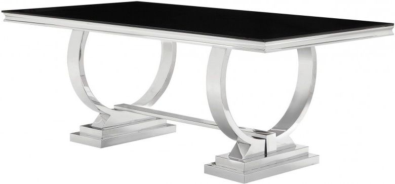 Fashionable Coaster Antoine Chrome Dining Table – Antoine Collection: 7 Reviews Within Chrome Dining Tables (View 20 of 20)