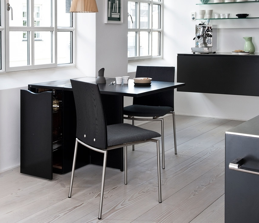 Fashionable Compact Dining Tables In Space Saving Compact Gateleg Table – Skovby A1101 – Wharfside (Photo 10 of 20)