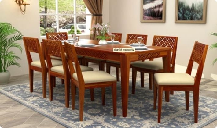 Fashionable Dining Tables Sets Pertaining To Dining Table Sets: Buy Wooden Dining Table Set Online @ Low Price (Photo 5 of 20)