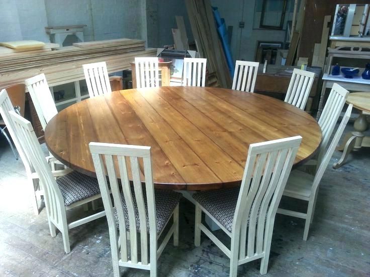 Fashionable Round Dining Table That Seats 8 What Size Round Table Seats 8 Dining Regarding Dining Tables Seats 8 (Photo 18 of 20)
