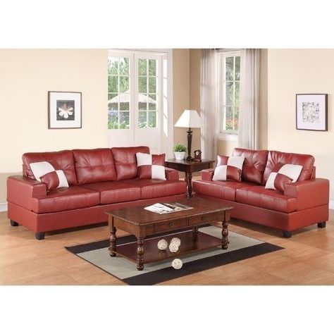 Fashionable Tenny Cognac 2 Piece Right Facing Chaise Sectionals With 2 Headrest In Charter 2 Pcs Sofa Set (red) (View 1 of 15)