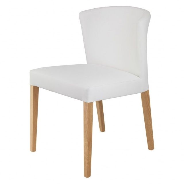 Favorite Valentina White Faux Leather Dining Chair With Oak Legs (Photo 6 of 20)
