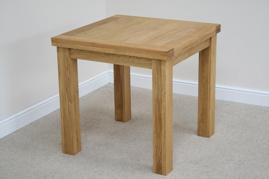 Flip Top Square Oak Dining Table – Just £ (View 1 of 20)