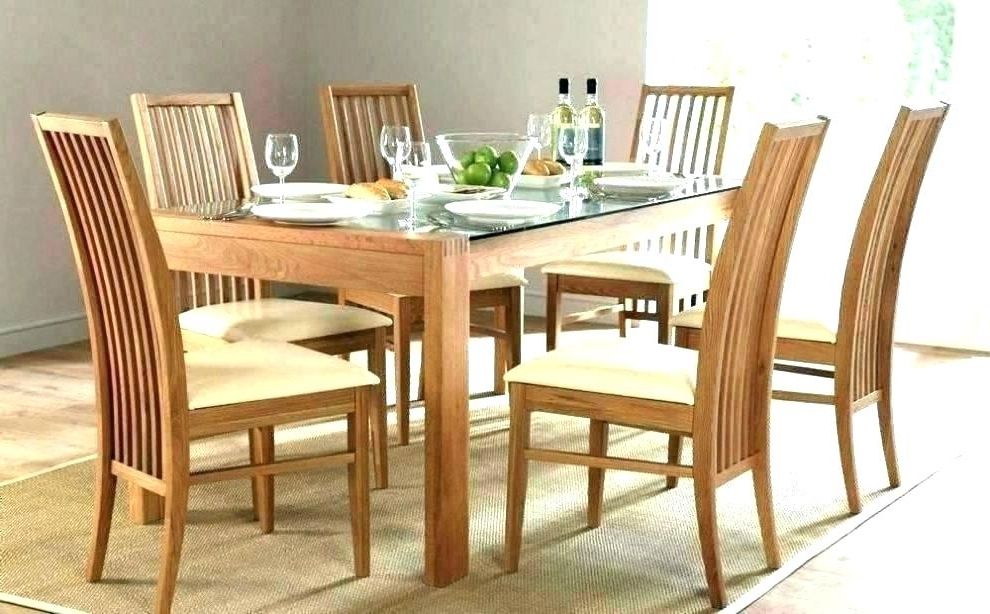 Glass Dining Tables 6 Chairs Inside 2018 Glass Dining Table And 6 Chairs To 8 Extendable Top Throughout Sets (View 19 of 20)
