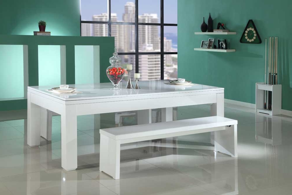 Gloss White Pool Dining Table – Custom Snooker Throughout Recent Gloss White Dining Tables (Photo 14 of 20)