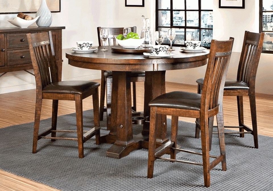 Hayden Dining Tables With Best And Newest Hayden Counter Height Dining Table And 4 Side Chairs (Photo 9 of 20)